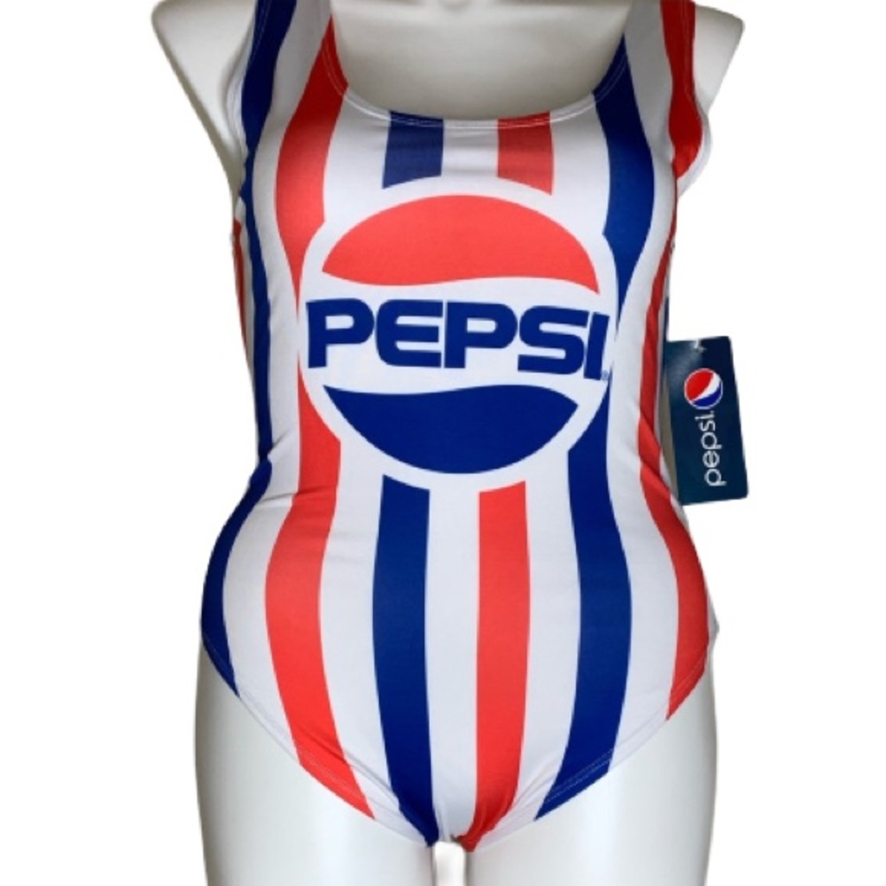 Striped Pepsi Swimsuit-Brand New with Tags